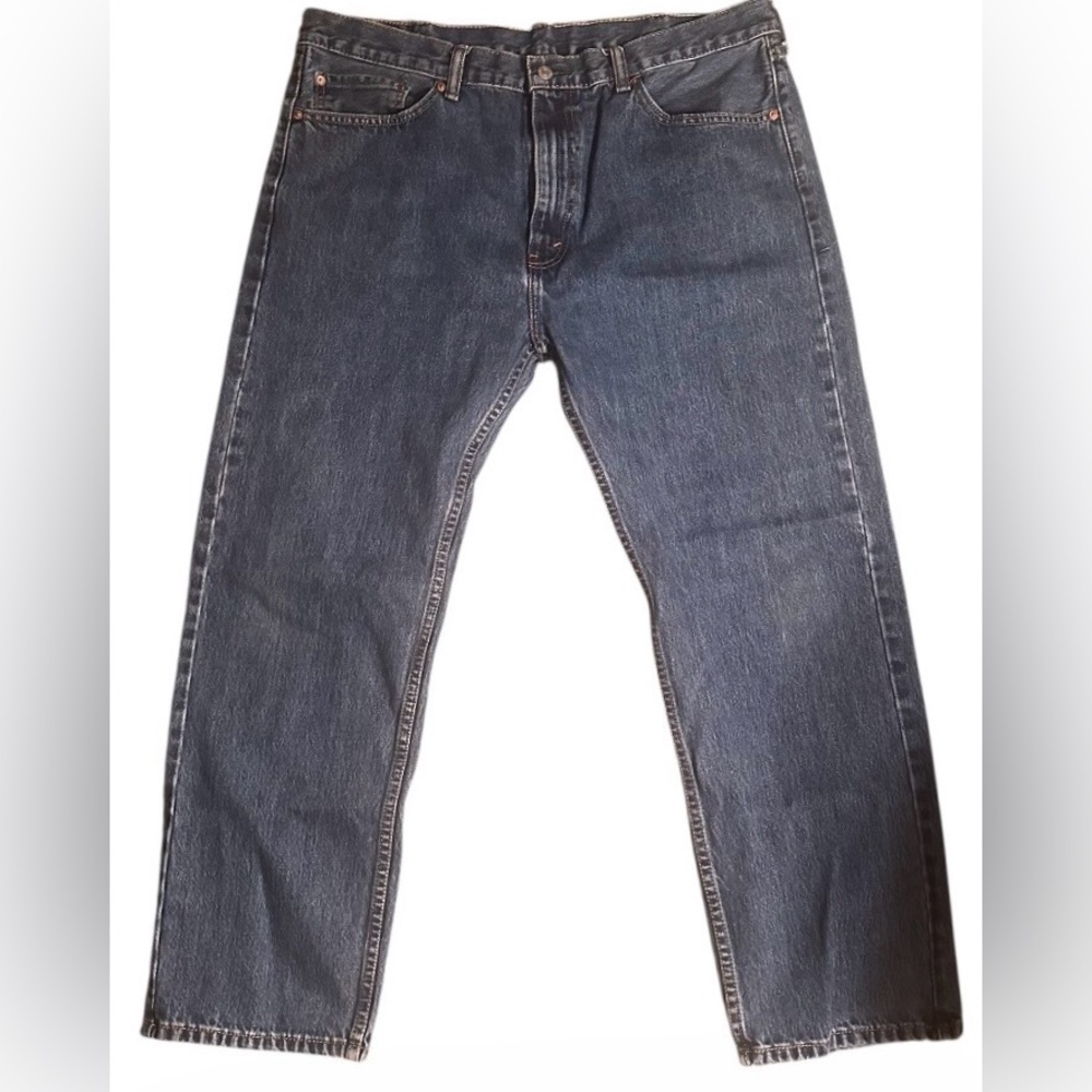 Vintage 1996 Levi’s 505 Straight Leg Dark Wash Red Tab Mens Denim Classic 90s